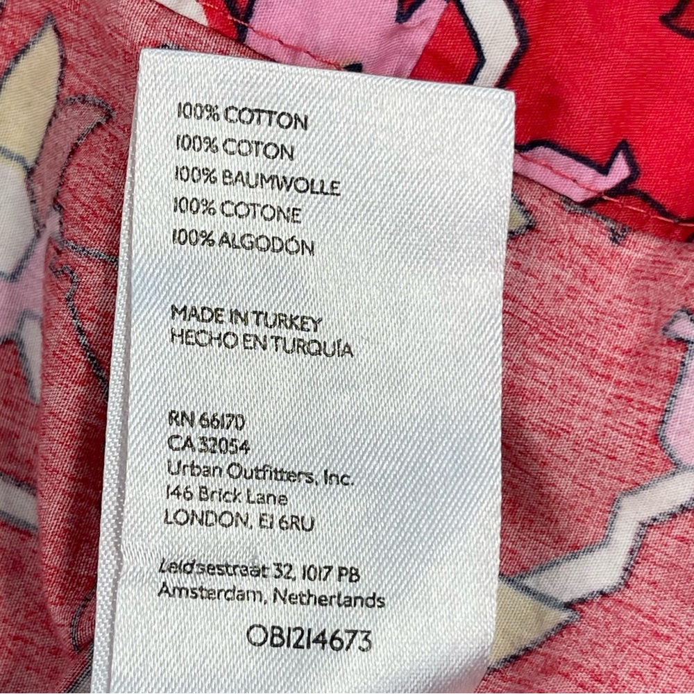 Anthropologie Somerset Red and White Flutter Sleeve Maxi Dress S - Picture 9 of 10